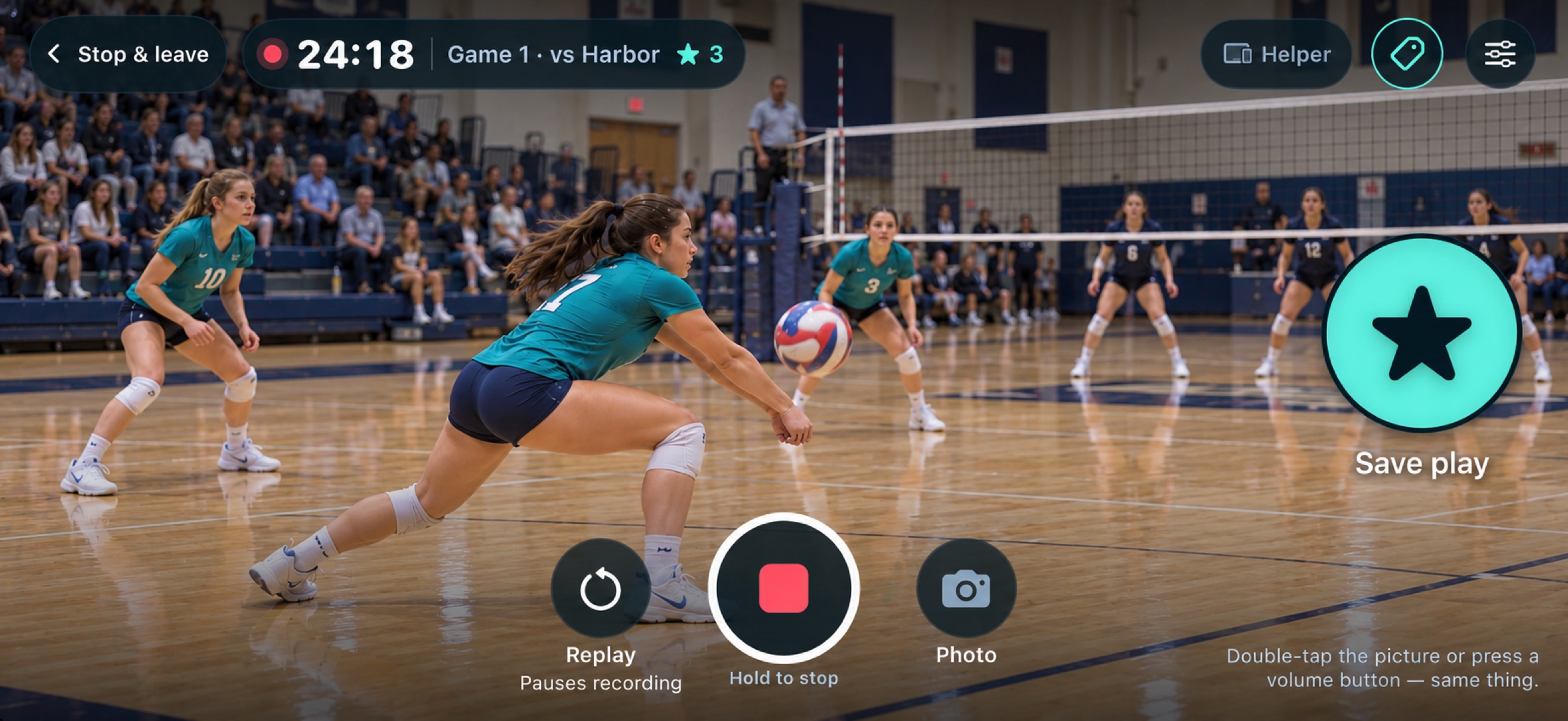 Athlete Game landscape capture